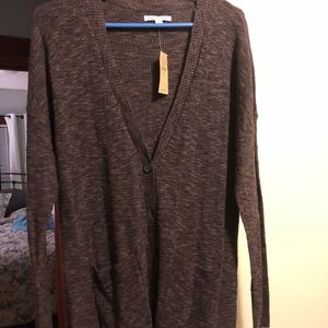 Brownish purple American eagle cardigan